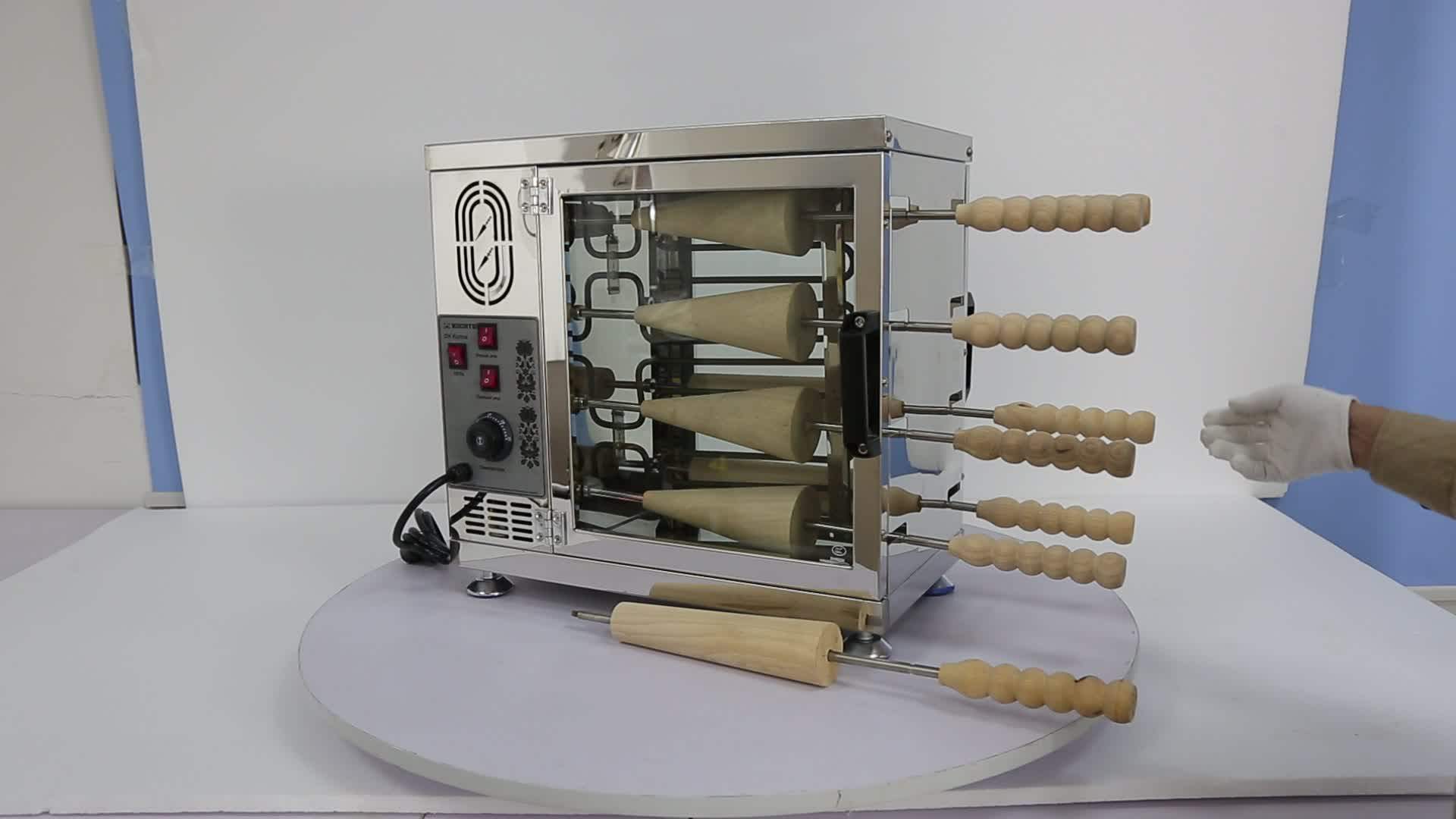 2018 Easy Operation Baumkuchen Chimney Cake Machine Electric Kurtos