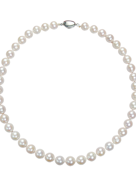 深海母贝珍珠海水项链花色间隔