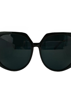 圆框墨镜胖子偏光个性通用圆形