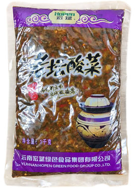 云南特产正宗老坛酸菜香辣咸菜