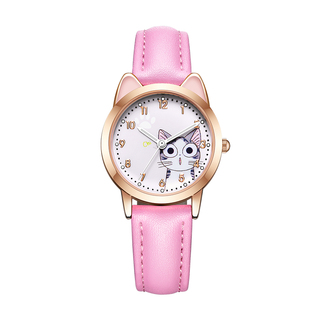 儿童手表女孩小学生女童可爱卡通幼儿女生只看时间防水指针电子表