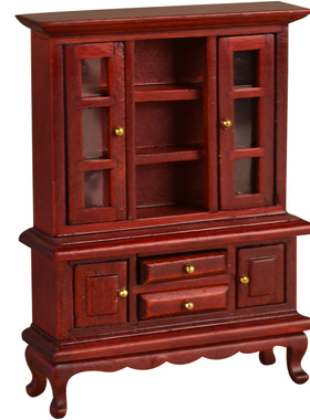 迷你木制储物柜娃娃屋