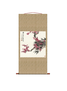 田世光 梅花香自苦寒来 条幅卷轴花鸟画名画真迹复制玄关书房挂画
