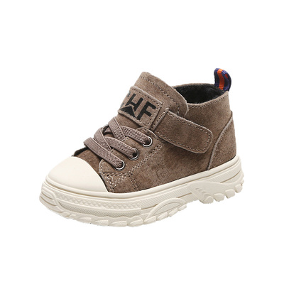 学步鞋婴儿1-2男童小童加绒冬天