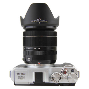 JJC适用富士18-55遮光罩XT20 XE2 XA3 XT2 XT10 XT1 XH1 XE3 XT3 XS10 XT30卡口XF 14mmF2.8 R镜头配件UV58mm
