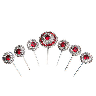 戏曲头饰女水钻七星泡子新款花旦青衣小姐双光头面京越剧包头用品