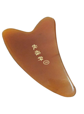 牧雅轩天然牛角刮痧板大号脸部