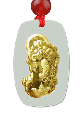 和田玉貔貅项链吊坠