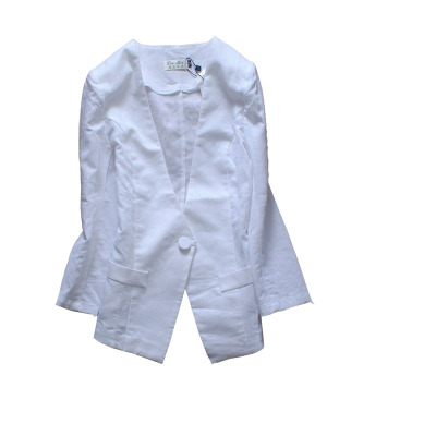 春夏修身亚麻小西装外套女