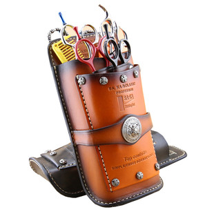 原装SAKA美发工具腰包 卡沙卡复古潮流美发腰包 定型真皮剪发包