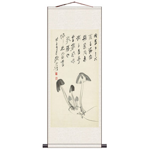 蝴蝶兰客厅装饰画卷轴挂画国画