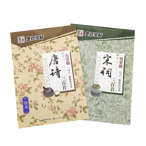 唐诗宋词三百首楷书墨点字帖成人学生钢笔临摹荆霄鹏硬笔正楷字帖