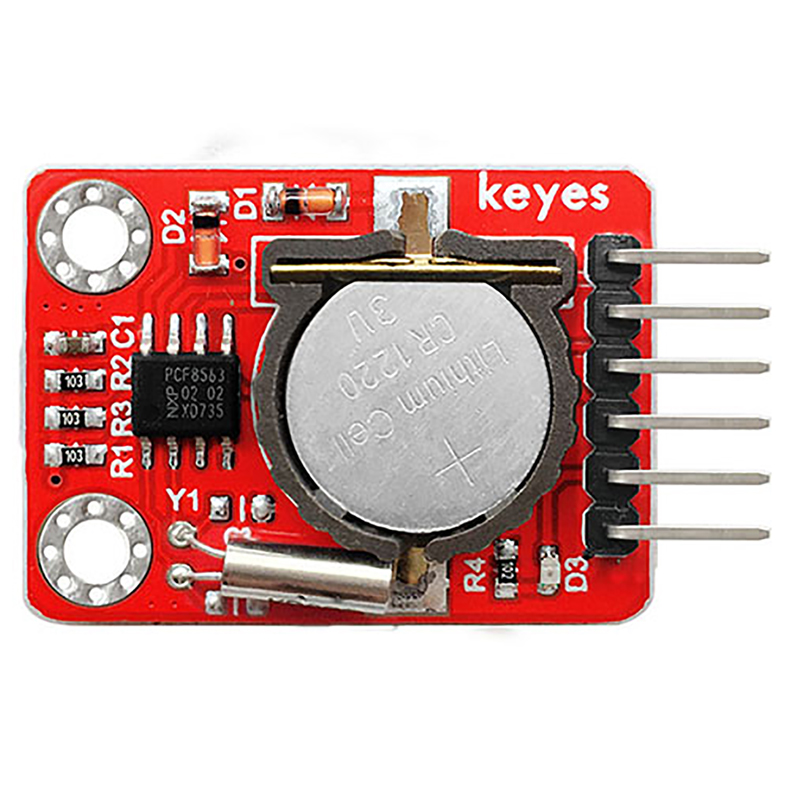 KEYES PCF8563日历实时时钟模块送CR1220电池掉电保护适用arduino