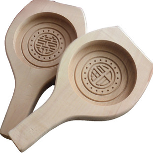 烧饼模具木质月饼干青团绿豆糕点心冰皮巧果勃花烘焙印馒头模具