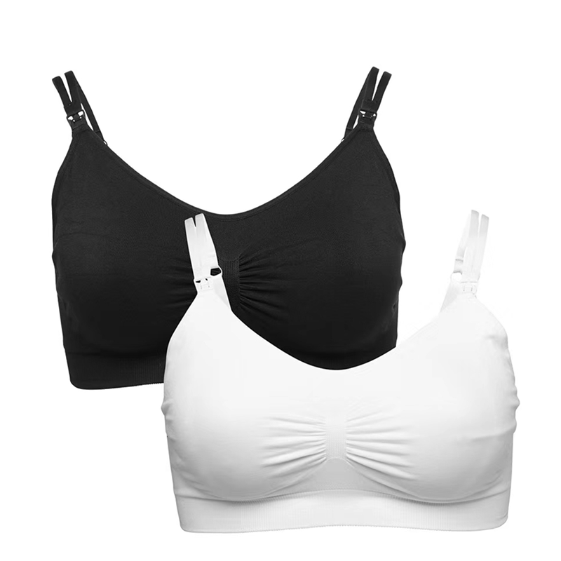 纯原LINDEX无缝无钢圈上开扣双肩带哺乳文胸孕妇内衣插片bra