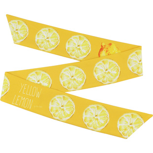 原创设计黄色柠檬复古发带女绑发束发铁丝兔耳朵网红头饰发饰发箍