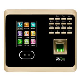 ZKTeco熵基科技uf100plus人脸识别考勤机打卡机扫脸打卡器刷脸面部识别指纹一体机公司工厂员工上下班签到机