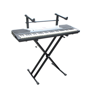 双层手提式电子琴架键盘架子电钢琴大号支架双梁古琴可折叠X架