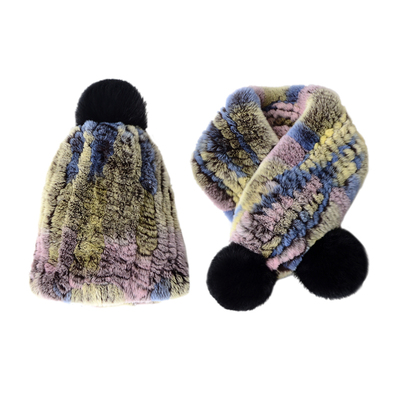 出游帽子围巾儿童皮草无檐秋冬季