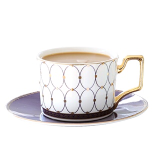 欧式下午茶茶具套装英式咖啡杯包金骨瓷茶壶家用咖啡套具小奢华