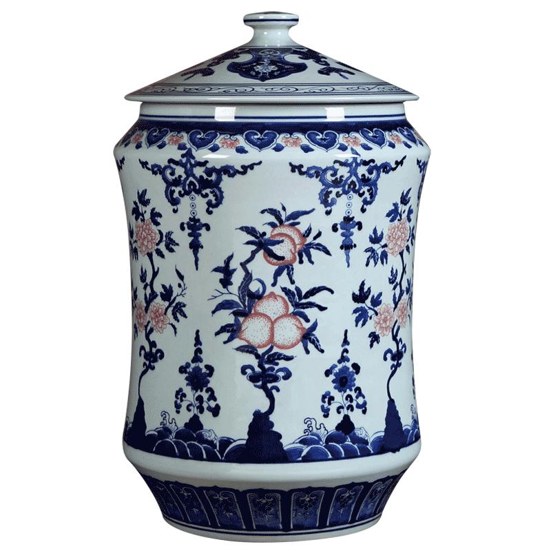 景德镇陶瓷器摆件仿古青花釉里红