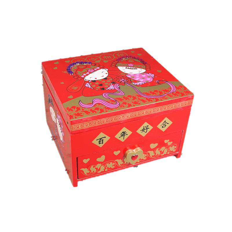 婚庆木质公主韩国礼品新娘首饰盒