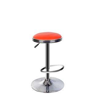 吧台椅双环圆凳靠背升降椅旋转高脚酒吧椅子车间滑轮凳子休闲家用