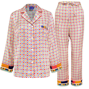 soie jardin3#LOVER爱心热卖款真丝睡衣桑蚕丝两件套家居服