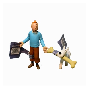 外贸出口散货TINTIN丁丁历险记狗狗船长手办模型人偶摆件玩具礼物