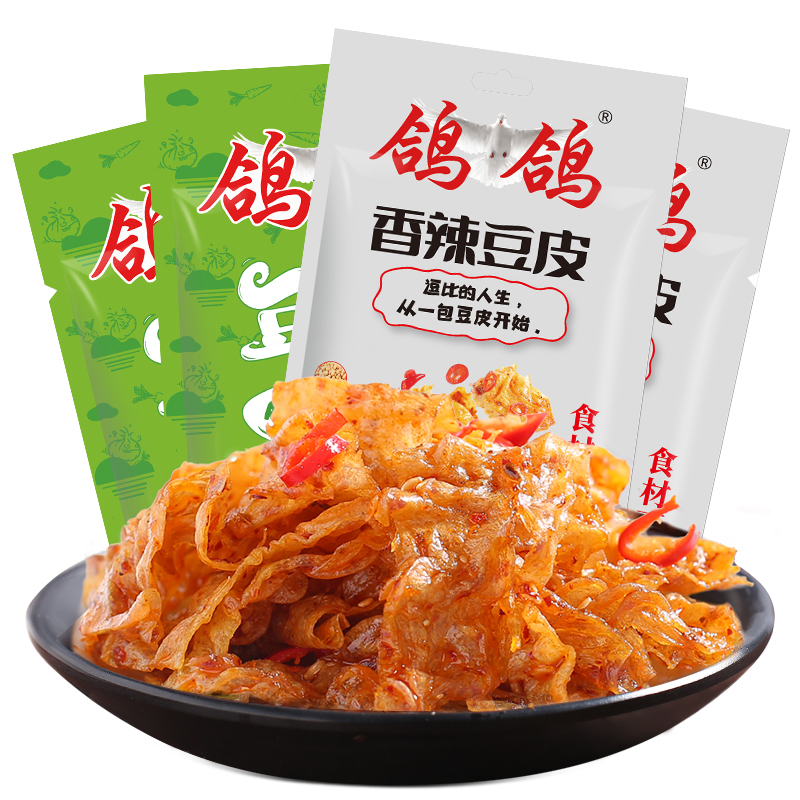 鸽鸽60g*9包香辣素牛排网红豆皮