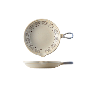 日式早餐盘牛排盘煎蛋锅 可燃气明火 炒饭锅带柄锅平底砂锅