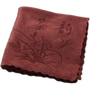 功夫茶巾高档茶布吸水加厚茶具毛巾茶几茶桌布禅意抹布垫茶台配件