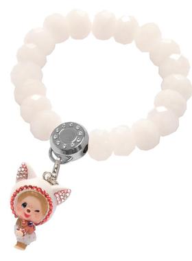 monchhichi萌趣趣直女白玉饰品