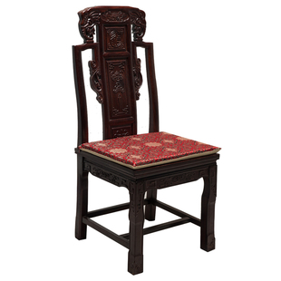 定制中式古典明清红木仿古家具绸缎面料餐椅坐垫沙发坐垫椅垫海绵