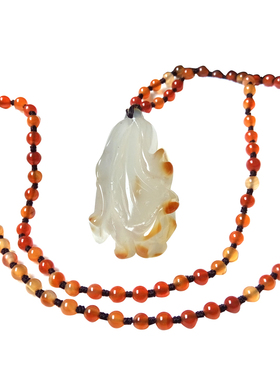 冰种俏色白菜花件民族风百财玉髓