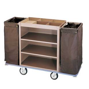 加厚双边客房布草车房口车酒店宾馆工作车清洁服务车整理车手推车