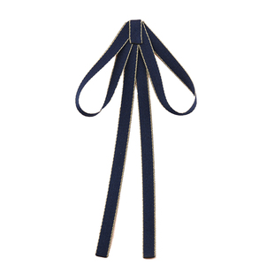 黑色领结女学院风毕业照韩版飘带学生银行职业衬衫蝴蝶结领带装饰