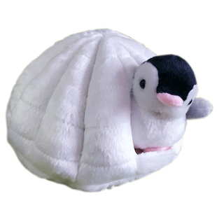 极地馆企鹅雪屋毛绒玩具海洋馆雪窝海豹北极熊公仔抱枕生日礼物