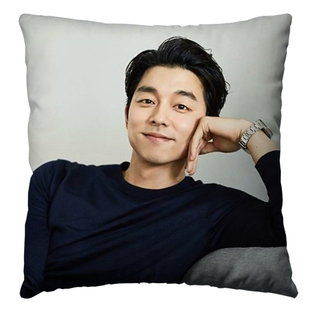 包邮diy照片定制孔刘靠垫抱枕头/孤单又灿烂的神鬼怪孔侑周边礼物