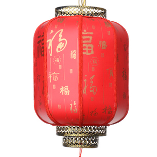 防水户外广告印字大红灯笼仿羊皮乔迁中式仿古中秋冬瓜吊灯装饰