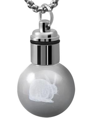 蹦迪项链ins玻璃吊坠水晶