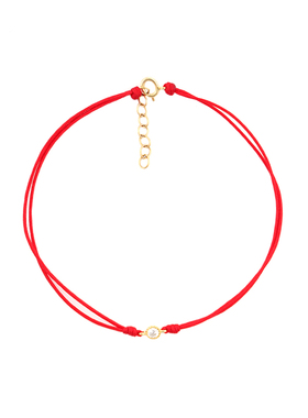 THISNESS特辑镀金锆石红绳手链