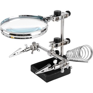 台式放大镜维修用电路板手机钟表带灯led高清高倍焊接工作焊台pcb