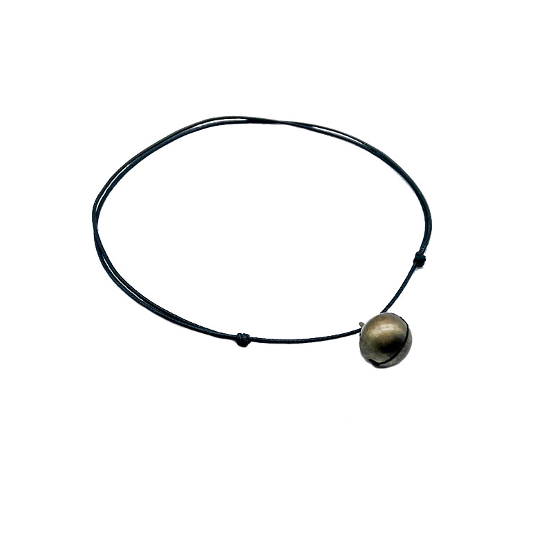网红快手同款小可爱铃铛复古项链锁骨链项圈女颈带脖子饰品choker