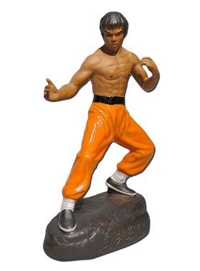 李小龙桌面礼品美陶陶瓷书房中式