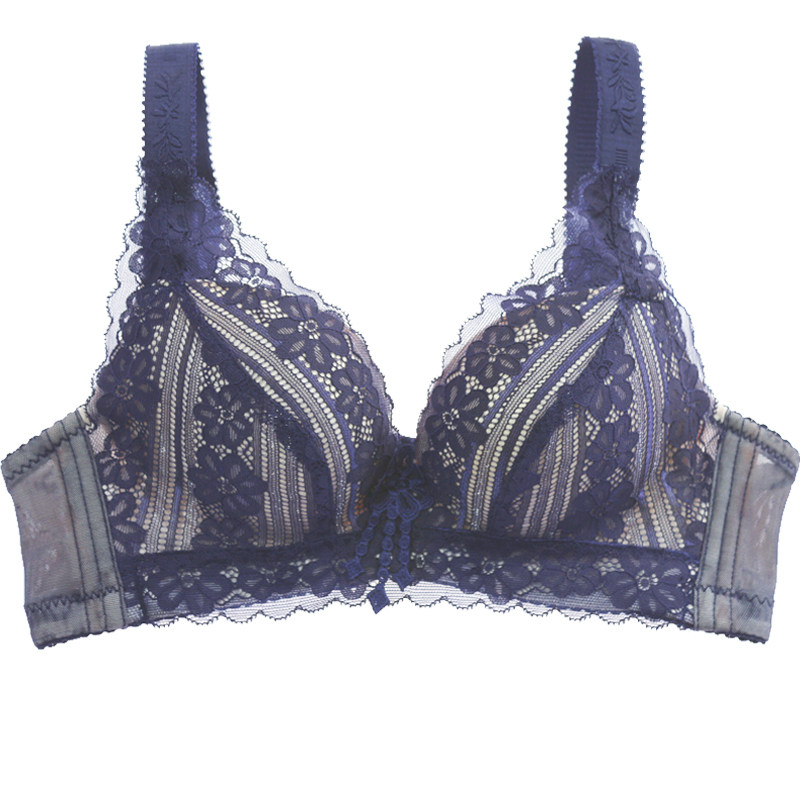 女士内衣新款小胸平胸加厚6cm聚拢无钢圈内衣调整型A杯不空杯文胸