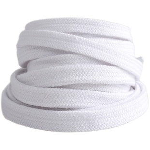 黑白色鞋带男女款米白色适配原装高低帮帆布鞋防滑纯棉鞋带绳扁平