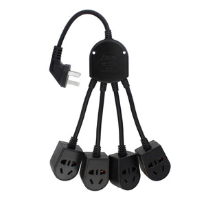 南帆一分转四迷你插头多家用插座插排八爪鱼转换器接线短线拖线板