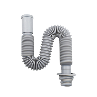 洗手盆洗脸盆下水管防堵水盆回水弯管下水道配件下横排式软管防臭