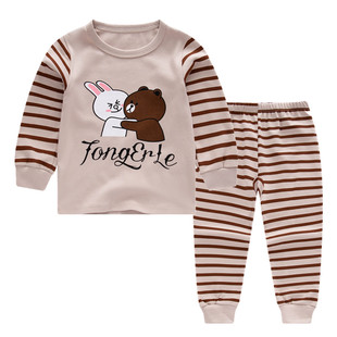 儿童4内衣5套装6纯棉7小男孩8秋衣秋裤打底100%全棉9女童男童12岁